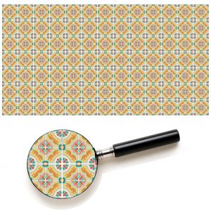Painel Adesivo Cozinha Azulejo Arabesco M26