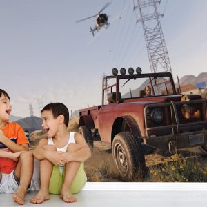 Painel Adesivo Carros Tunados GTA M06