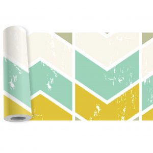 Adesivo Faixa Border Abstrato Geométrico Mosaico B429