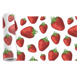 Adesivo Faixa Border Cozinha Frutas Morango B126
