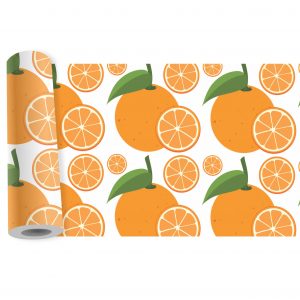 Adesivo Faixa Border Cozinha Frutas Laranja B179
