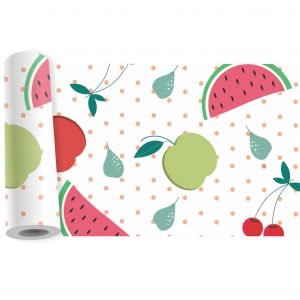 Adesivo Faixa Border Cozinha Frutas Melancia Maçã B206