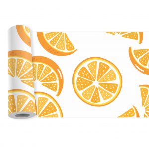 Adesivo Faixa Border Cozinha Frutas Laranja Limão B37