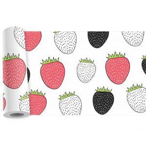 Adesivo Faixa Border Cozinha Frutas Morango B56