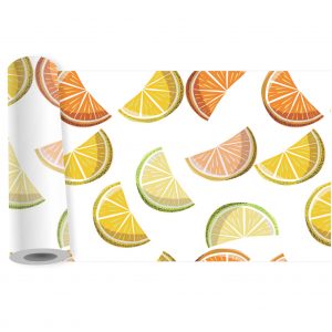 Adesivo Faixa Border Cozinha Frutas Laranja Limão B07