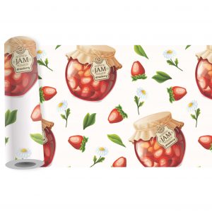 Adesivo Faixa Border Cozinha Geleia Doce Morango B219