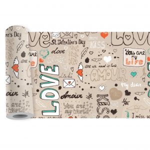 Adesivo Faixa Border Infantil Letras Love Coração B164