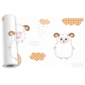 Adesivo Infantil Faixa Border Ovelha Carneiro Ovelhinha B98