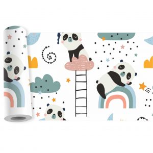 Adesivo Infantil Faixa Border Urso Panda Pandinha B407