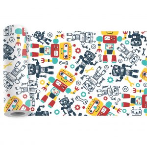 Adesivo Infantil Faixa Border Robô Robozinho B133