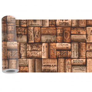 Adesivo Faixa Border Cozinha Rolha Vinho Bebida B289