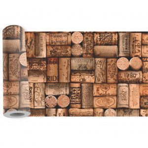 Adesivo Faixa Border Cozinha Rolha Vinho Bebida B290