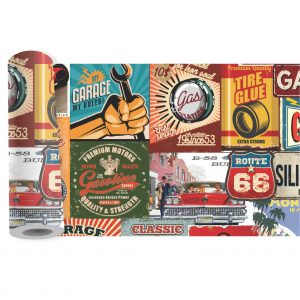 Adesivo Faixa Border Mecanico Carros Garage Vintage B258