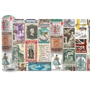 Adesivo Faixa Border Selo Postal Vintage B292