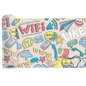 Adesivo Faixa Border Infantil Wi-Fi Internet B243