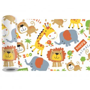Adesivo Infantil Faixa Border Zoo Safari Animais B132