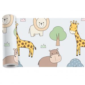 Adesivo Infantil Faixa Border Zoo Safari Animais B84
