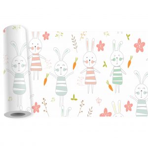 Adesivo Infantil Faixa Border Zoo Safari Coelhos B88