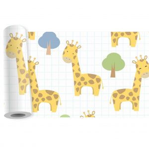 Adesivo Infantil Faixa Border Zoo Safari Girafa B95
