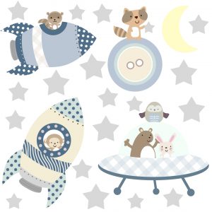 Adesivo Infantil Zoo Safari Animais M67