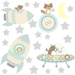 Adesivo Infantil Zoo Safari Animais M68