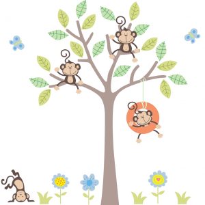 Adesivo Infantil Zoo Safari Animais M73