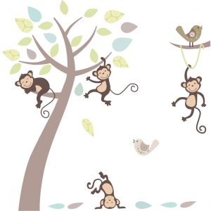 Adesivo Infantil Zoo Safari Animais M75