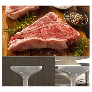 Painel Adesivo Churrasco Açougue Carne S184