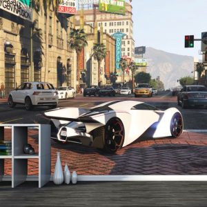 Painel Adesivo Carro Corrida GG120