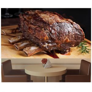 Painel Adesivo Churrasco Carne Assada Churrasqueira S11