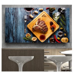 Painel Adesivo Churrasco Carne Assada Churrasqueira S16