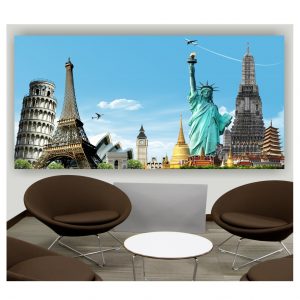 Painel Adesivo Cidade Viagem Turismo S131