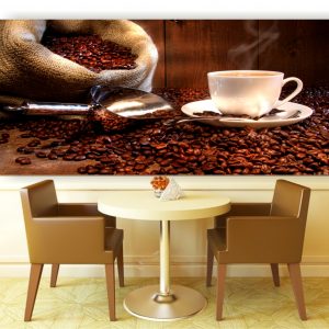 Painel Adesivo Cozinha Café Cafeteria Coffee M42