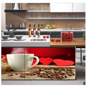Painel Adesivo Cozinha Café Cafezinho Xícara M72