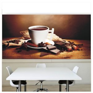 Painel Adesivo Cozinha Café Xícara Cafezinho Cafeteria M78