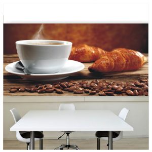 Painel Adesivo Cozinha Café Xícara Cafezinho Cafeteria M79