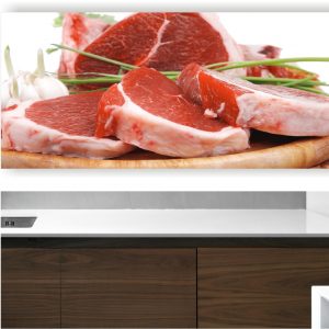 Painel Adesivo Cozinha Carne Açougue Churrasqueira M34