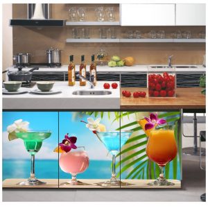Painel Adesivo Cozinha Drink Bebida Bar M68