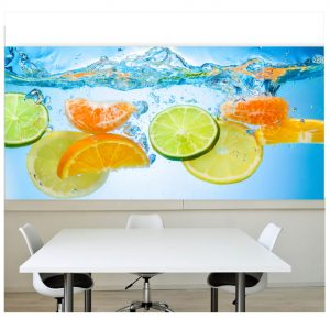 Painel Adesivo Cozinha Drink Água Frutas M67