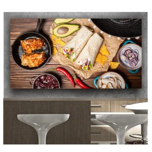 Painel Adesivo Cozinha Nachos Burrito Mexicano S143