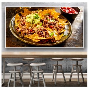 Painel Adesivo Cozinha Nachos Mexicano S241