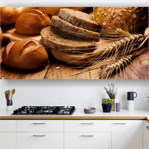 Painel Adesivo Cozinha Padaria Pão Pães M26