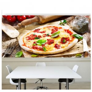 Painel Adesivo Cozinha Pizza Massas Pizzaria M50