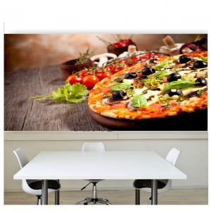 Painel Adesivo Cozinha Pizza Massas Pizzaria M51