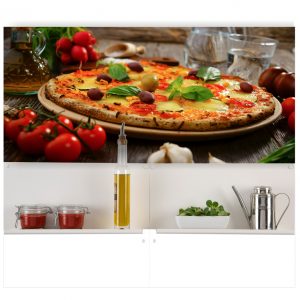 Painel Adesivo Cozinha Pizza Massas Pizzaria M53