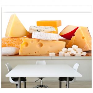 Painel Adesivo Cozinha Queijo Tábua Frios Armazém M71