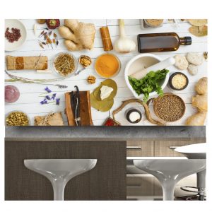 Painel Adesivo Cozinha Temperos Especiarias S56
