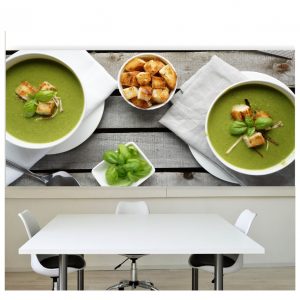 Painel Adesivo Cozinha Sopa Creme Comida M59