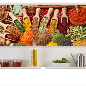 Painel Adesivo Cozinha Pimenta Temperos Especiarias M39