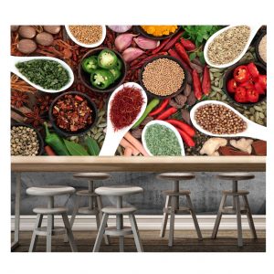 Painel Adesivo Especiarias Temperos Pimenta S150
